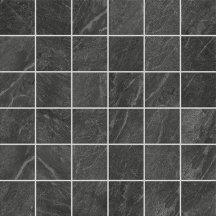 Flaviker Blue Savoy Mosaic Graphite Ret 30x30