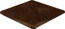 Gres De Aragon Urban Antislip Esquina Redonda Caoba 33x33