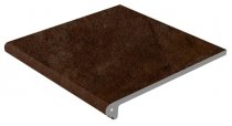 Gres De Aragon Urban Antislip Peldano Redondo Caoba 30x33