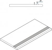 Italon District Sand Gradino Round Grip Sx 30x60