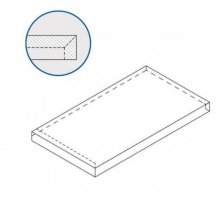 Italon Skyfall Bianco Paradiso Scalino Angolare Sx 33x120