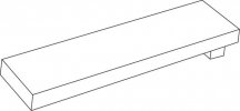Keope Noord White Listello Up 9.7x60