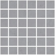 La Fabbrica Resine Mosaico Grigio Rett Su Rete 30x30