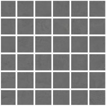 La Fabbrica Resine Mosaico Nero Rett Su Rete 30x30