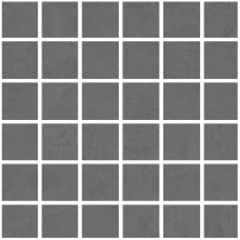 La Fabbrica Resine Mosaico Nero Sat Rett Su Rete 30x30