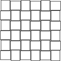 Land Garoe White Cross Natural Mosaico 29.75x29.75