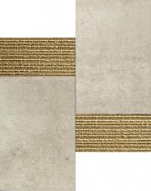 Land Midland Ivory Mosaico 3D Gold 28.5x28.5