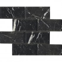 LAntic Colonial Athena Mosaics Negro Marquina Pulido 30.2x30.7