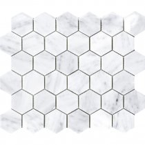 LAntic Colonial Essential Mosaics Hexagon Carrara Pulido 25.8x29.8