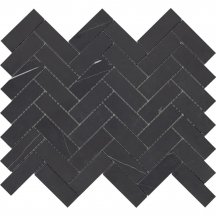 LAntic Colonial Lines Mosaics Lines Cambric Negro Marquina Classico 26.5x32.5