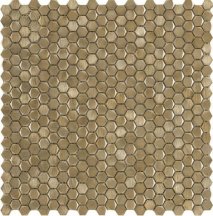 LAntic Colonial Mosaics Gravity Aluminium Hexagon Gold 31x31