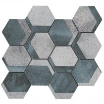 LAntic Colonial Universe Mosaics Hexagon Green 26.7x23