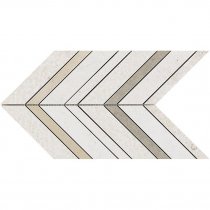 LAntic Colonial World Mosaics Amsterdam Chevron Beige 28x19.5