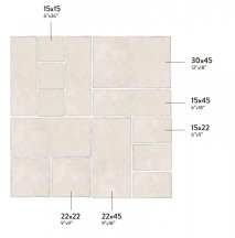 Magica Biancone Beige Le Chianchette 90x90