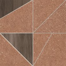 Magica Libeccio Moka Grained Rust Tangram 29x29