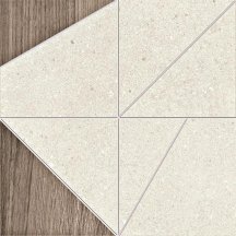 Magica Libeccio Tortora Grained Plate Tangram 29x29