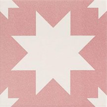 Mainzu Fired Star Pink 20x20