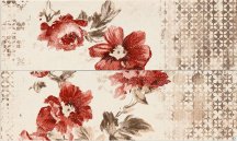 Marazzi Chroma Flower Ivory Coral Decoro 11.5x38