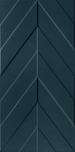 Marca Corona 4D Chevron Deep Blue Matt Rett 40x80