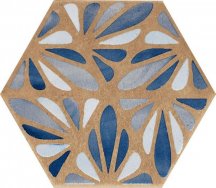 Marca Corona Terracreta Dipinto Chamotte Esagonо 21.6x25