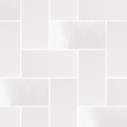 Micro Microtiles Herringbone Mix Glaze White 40.2x40.2