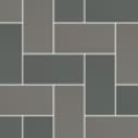 Micro Microtiles Herringbone Mix Mud-Graphite 40.2x40.2