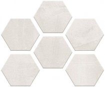 Monocibec Thema Snow Esagonetta Mosaico Lato 8 Naturale 30x40