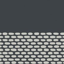 Mutina Tape Cobble Half Black 20.5x20.5