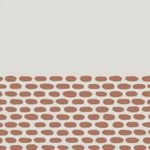 Mutina Tape Cobble Half Brown 20.5x20.5