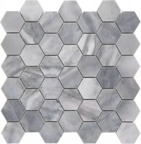 Natural Adriatica Bardiglio Nuvolato Polished Hex 29.8x30