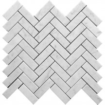 Natural Exclusive Marbella Carrara 1X3 Herringbone Polished 30.2x32.5