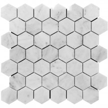 Natural Exclusive Marbella Carrarra Hex 2X2 Polished 30x30