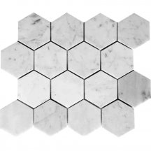 Natural Exclusive Marbella Carrarra Hex 3X3 Polished 26.9x31