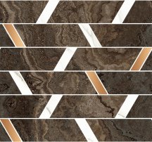 Naxos Rhapsody Mosaic Brick Brown 30x32