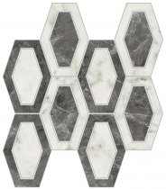 Novabell Imperial Michelangelo Mosaico Losanga Bianco Carrara Naturale 26x26