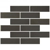 Onix Mosaico Crystalglass Loft Black 30x30