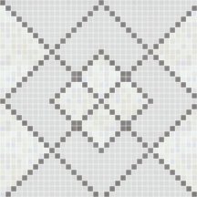 Onix Mosaico Deco Patterns Web White Grey 93.3x93.3