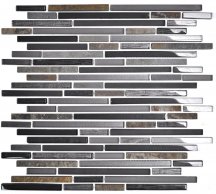 Onix Mosaico Fussingstone Line Dark Grey 30x30