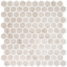 Onix Mosaico Hex Eco Stones Ivory Honed 30.1x29