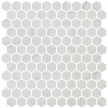 Onix Mosaico Hex Eco Stones Venato White Matte 30.1x29