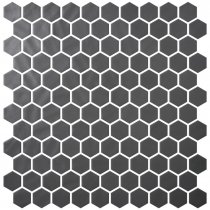 Onix Mosaico Hex Natureglass Dark Grey 30.1x29