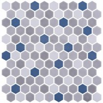 Onix Mosaico Hex Stoneblends Aegean 30.1x29