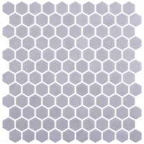 Onix Mosaico Hex Stoneglass Gainsboro 30.1x29