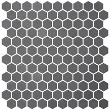 Onix Mosaico Hex Stoneglass Grey 30.1x29