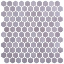 Onix Mosaico Hex Stoneglass Light Brun 30.1x29