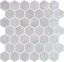 Onix Mosaico Hex Xl Zelik Grey 28.4x28.6