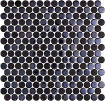 Onix Mosaico Penny Blends Natureglass Opalo Black 28.6x28.6