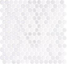 Onix Mosaico Penny Blends Natureglass Opalo White 28.6x28.6