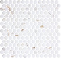 Onix Mosaico Penny Ecostones Calacatta Gold Matte 28.6x28.6