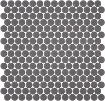 Onix Mosaico Penny Natureglas Dark Grey Matte 28.6x28.6